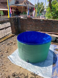 Kolam Bulat Tanpa Rangka Diameter 1 Tinggi 60cm