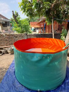 Kolam Bulat Tanpa Rangka Diameter 1,5 Tinggi 90cm